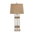 thumbnail image 1 of Benzara 78457 Gorgeous and Elegant Glass Metal Jute Table Lamp, 1 of 2