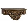 thumbnail image 1 of Benzara 97029 Polystone Wood Wall Shelf, 1 of 2