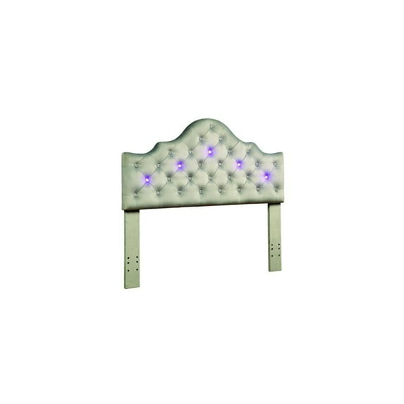 Benzara Aldebaran Contemporary Twin Size Headboard, Gray