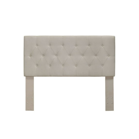Benzara BM123741 Lerroy II Contemporary Headboard, NA, Ivory