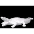 thumbnail image 1 of Benzara BM133178 Ceramic Crocodile Figurine Matte Finish - White - 10.25 x 4.75 x 2.75 in., 1 of 2