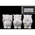thumbnail image 1 of Benzara BM133637 Aesthetic Ceramic Owl Figurine in Pvc Packaging - White - 2.25 x 2.25 x 3.25 in., 1 of 2