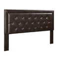 thumbnail image 1 of Benzara BM144334 Leatherette King Size Headboard with Button Tufting Details, Brown, 1 of 3