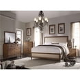 thumbnail image 1 of Benzara BM156264 65 x 64 x 88 in. Classy Contemporary Style Queen Size Bed, Brown, 1 of 3