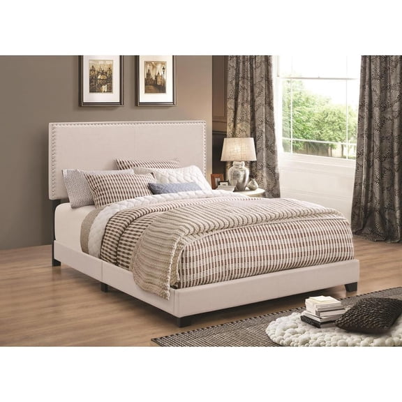 Modern Panel Twin Bed Ivory