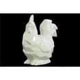 thumbnail image 1 of Benzara BM179414 Ceramic Geometric Sitting Rooster Figurine, Glossy White - 12.5 x 5.5 x 5.5 in., 1 of 1