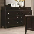 thumbnail image 1 of Benzara BM182714 Wooden Dresser with 9 Drawers, Dark Merlot Brown, 1 of 1