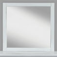 thumbnail image 1 of Benzara BM183538 Transitional Style Wooden Framed Mirror, White - 40 x 42.5 x 1.5 in., 1 of 5