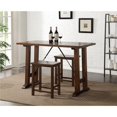 thumbnail image 1 of Benzara BM186894 Transitional Style Wooden Counter Height Set, Brown & Black - 36 x 26 x 54 in. - Pack of 3, 1 of 1
