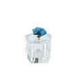 thumbnail image 1 of Benzara BM190396 Five Sided Geode Crystal Storage Box with Aesthetic Agate Top - Clear & Blue, 1 of 1
