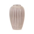 thumbnail image 1 of Benzara BM195602 Urn Shape Ceramic Vase with Vertical Lines on Outer Surface, Pink - Small, 1 of 1