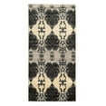 thumbnail image 1 of Benzara BM201125 3 x 2 ft. Power Loom Polypropylene Rug with Damask Pattern, Gray & White, 1 of 4