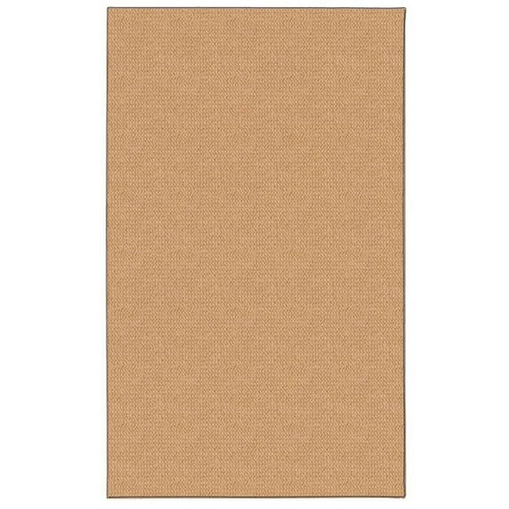 Benzara BM201165 5.58 x 4 ft. Hand Tufted Wool Rug with Jute Backing, Sisal Brown