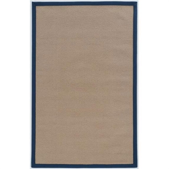 Benzara BM201324 11 x 8 ft. Hand Finish Wool Rug with Action Backing, Brown & Blue