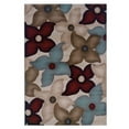 thumbnail image 1 of Benzara BM201395 2.83 x 1.83 ft. Floral Pattern Polypropylene Power Loomed Rug, Multi Color, 1 of 4