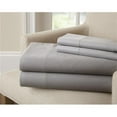 thumbnail image 1 of Benzara BM202195 Sassuolo Twin Size Bamboo Rich Microfiber Sheet Set, Gray - 3 Piece, 1 of 1