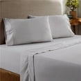 thumbnail image 1 of Benzara BM202970 Prato King Size Cotton Sheet Set with 400 Thread Count, Gray - 4 Piece, 1 of 2
