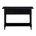 thumbnail image 1 of Benzara BM203437 2 Drawer Wooden Console Table with Open Bottom Shelf, Black, 1 of 1