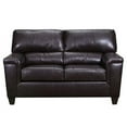 thumbnail image 1 of Benzara BM204429 Leatherette Recliner Loveseat with Tapered Leg Support, Black, 1 of 3