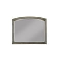 thumbnail image 1 of Benzara BM204554 Transitional Style Wooden Decorative Mirror with Arched Top, Gray, 1 of 3