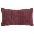 thumbnail image 1 of Benzara BM228587 5 x 26 in. Fabric Throw Pillow with Hand Knitted Pattern & Hidden Zipper, Red, 1 of 2