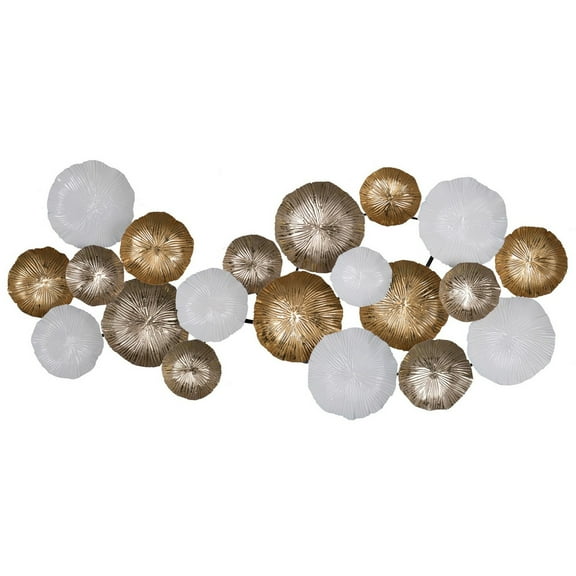 Benzara Beautifully Designed Metal Wall Accent, Multicolor