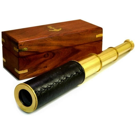 Benzara Brass 376mm Pullout Telescope