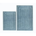 thumbnail image 1 of Benzara CHN-CHB032-9 2 Piece Classic Cotton Bath Rug Set - Powder Blue, 1 of 3