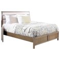 thumbnail image 1 of Benzara Camelback Design California King Bed with Plank Style Headboard, White, 1 of 1