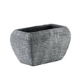 thumbnail image 1 of Benzara Cement Recessed Lip Rectangular Pot With Tapered Bottom-Color:Gray, 1 of 2
