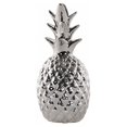 thumbnail image 1 of Benzara Ceramic Pineapple Figurine-Color:Silver, 1 of 2