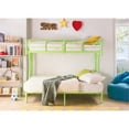 thumbnail image 1 of Benzara Contemporary Metal Twin Over Full Futon Bunk Bed with 2 Side Ladders, Green, 1 of 1