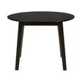 thumbnail image 1 of Benzara Contemporary Style Round Wooden Drop Leaf Table-Color:Brown, 1 of 3