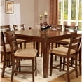 thumbnail image 1 of Benzara Transitional Square Counter Height Table, Antique Oak Brown-Color:Brown, 1 of 1