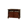 thumbnail image 1 of Benzara Elegantly Styled Wooden Media Chest, Brown Cherry, 1 of 1