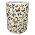thumbnail image 1 of Benzara Fancy Butterfly Designed Ceramic Garden Stool, 1 of 2