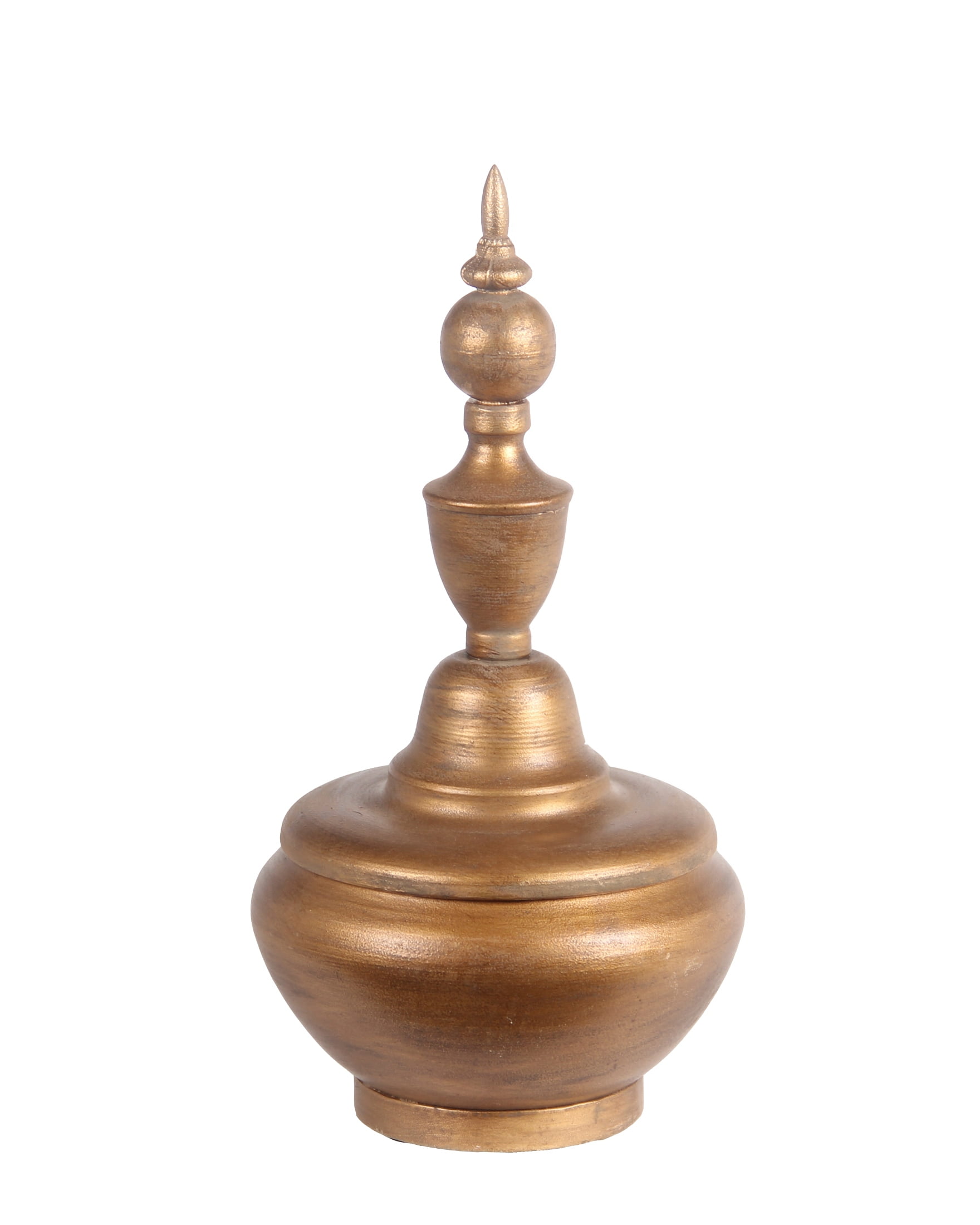 Benzara Finely Designed Decorative Metal Finial with Bellied Base ...