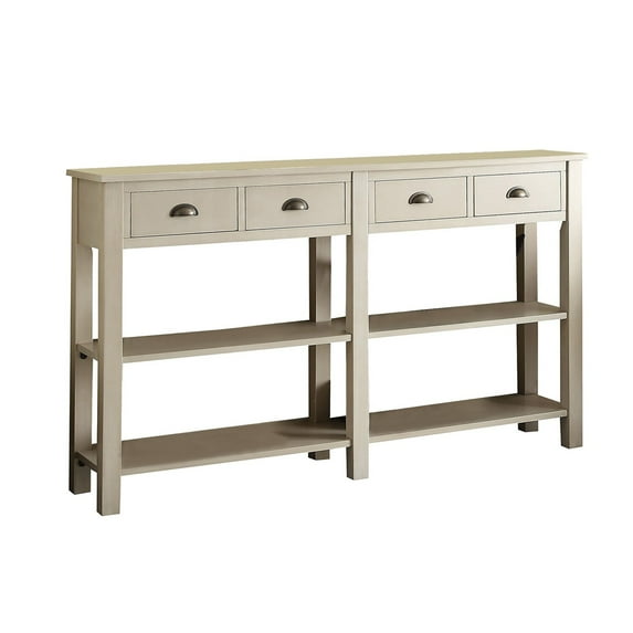 Benzara Galileo Console Table In Cream Finish