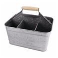 thumbnail image 1 of Galvanized Metal Sturdy Carry All Serveware, Gray, 1 of 3