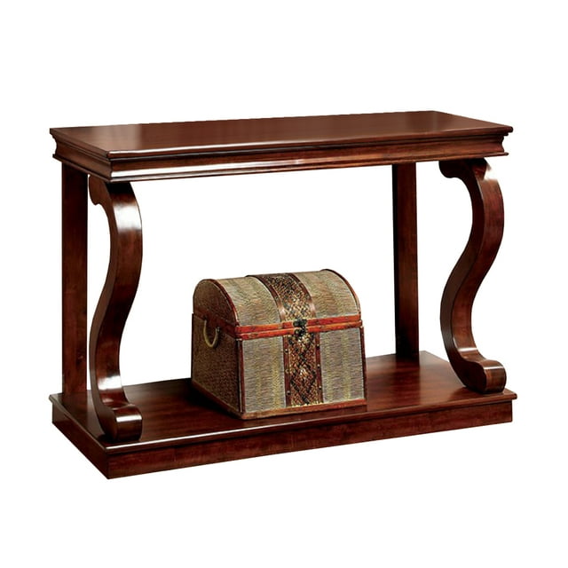 HomeRoots Cherry Wood Geelong Traditional Console Table