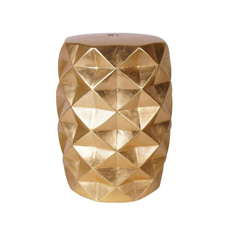 Gold ceramic garden stool hotsell