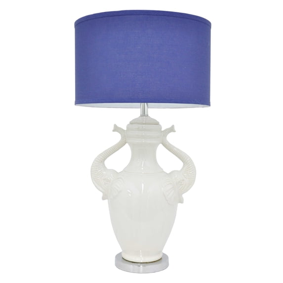 Benzara HRT-45970 Appealing Ceramic Lamp - White