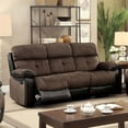 thumbnail image 1 of Hadley I Sofa Contemporary Style, Brown & Espresso Finish, 1 of 5