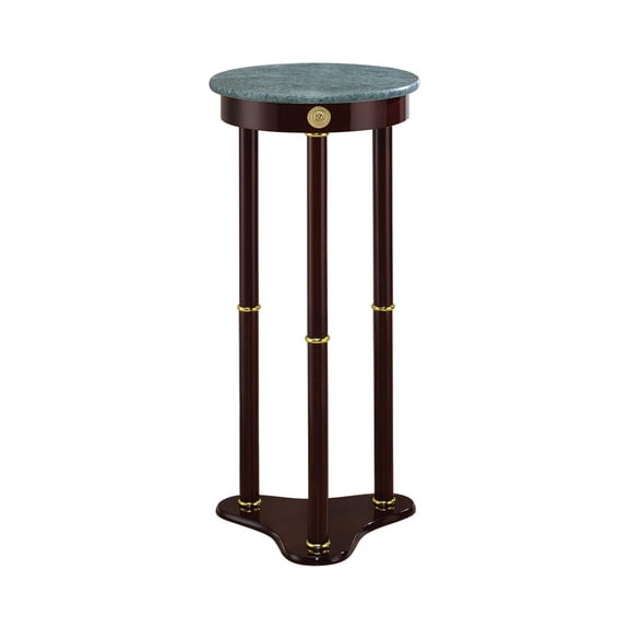Ideally Classic Accent Table, Merlot Brown