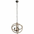 thumbnail image 1 of Benjara Impressive Cade 3 Light Roped Chandelier, 1 of 5