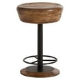 thumbnail image 1 of Benzara Industrial Style Adjustable Swivel Counter Height Stool with Hoop Footrest-Color:Brown/Black, 1 of 7