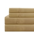 thumbnail image 1 of Benzara Lanester 3 Piece Polyester Twin XL Size Sheet Set , Beige, 1 of 3