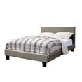 thumbnail image 1 of Benjara Low Profile Full Size Bed with Button Tufted Headboard, Black, 1 of 5