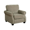 thumbnail image 1 of Lynne Transitional Chair, Brown Finish, 1 of 2