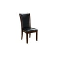 thumbnail image 1 of Benzara Manhattan I Contemporary Side Chair, White Finish, Set of 2-Color:Dark Cherry, 1 of 3